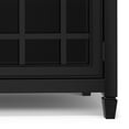 thumbnail image 6 of Simpli Home Connaught 60 inch Wide Solid Wood Traditional Wide Storage Cabinet Buffet in Black, 6 of 14