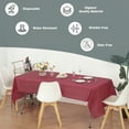 thumbnail image 5 of (12 Pack) Burgundy Premium Rectangle Heavy-Duty Plastic Table Covers (Reusable), 5 of 7