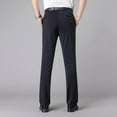 thumbnail image 5 of Elvqul Slim Fit Dress Pants for Men Flat Front Big and Tall Navy Stretch Straight Business Dress Pants, 5 of 9