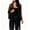 Black, variant on Women's Open Knit Fringe Cardigan Shawl Wrap Long Sleeve Midi Hollow Cover Up for Vacation Beach Free Size