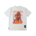 thumbnail image 2 of Niepce Inc Streetwear Burning Lion Sculpture Printed Graphic Men Tee Shirt, 2 of 4