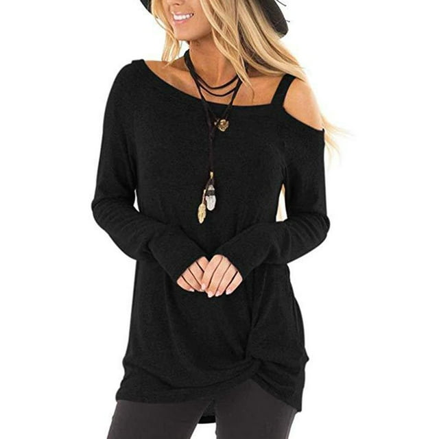 Camisetas casuales de manga larga para mujer, camisetas casuales de manga larga para mujer, camisetas casuales de manga larga para mujer, camisetas de un solo hombro para mujer, calidad inigualable