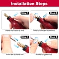 thumbnail image 3 of Mistaha Rechargeable USB Handheld Electric Grinding Kit with Adjustable 3-Speed Mini Rotary Tool Set, 36 Accessories, Electric Grinding Pen, Engraving Tool Set - Red, Built-in Lithium Battery, 3 of 6