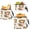 Cute Baby Tiger, variant on Dailycode 3 Pack Reusable Ziploc Bags Leakproof Sandwich Snack Freezer Bags, Cartoon Cute Pandas Face