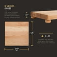 thumbnail image 2 of John Boos B Series Square Wood Cutting Board with Feet, 12" x 12", Maple, 2 of 11
