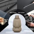 thumbnail image 3 of LAONNVIR Car Seat Covers Full Set Fit for Ford Ranger 2007-2024 Waterproof Breathable Leather Seat Protector with Airbag Compatible Automotive 5 Seat Cushions Cover (Beige), 3 of 7