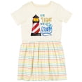thumbnail image 3 of Inktastic Be the Light in the Storm Lighthouse Girls Toddler Dress, 3 of 5