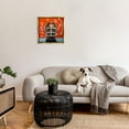 thumbnail image 2 of Stupell Industries Dog in Football Helmet Sports Plays Animals & Insects Painting Gold Floater Framed Canvas Art Print Wall Art, 25 x 25, 2 of 9