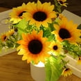 thumbnail image 5 of WJSXC Flowers Ambience Lamp Safe Simulation Flower Reading Light for Cafe Decoration Yellow, 5 of 6