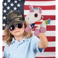 thumbnail image 5 of DolliBu Sparkle Eyes White Unicorn Plush with USA Flag Bandana - Super Soft United States of America Sparkle Eyes White Unicorn Patriotic Stuffed Animal - 8 Inches, 5 of 6