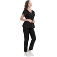 thumbnail image 2 of Niaahinn Scrubs for Women Set Modern Scrub Top and 8 Pockets Jogger Pants Medical Nursing Uniforms Scrubs Set, 2 of 7