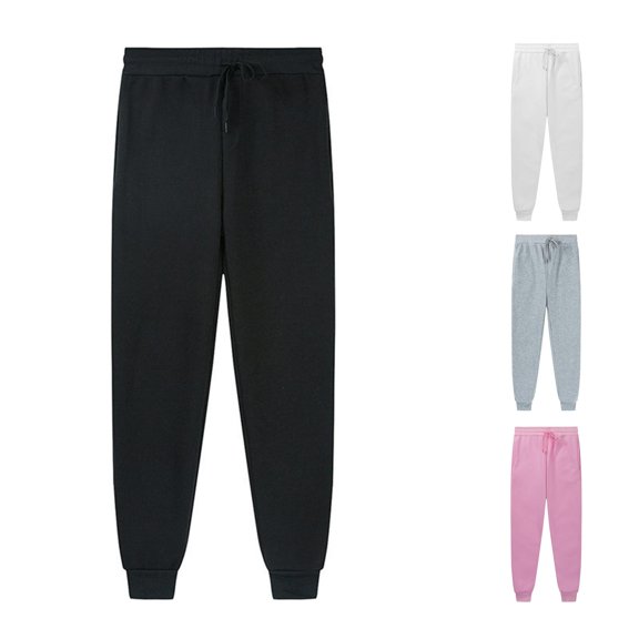 WERYOUNG Girls Solid Color Jogger Pants Drawstring High Elastic Waist Soft Loose Fit Athletic Sweatpants For Back To School Daily Wear Versatile Bottoms 2-3 Years