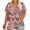 Pink, variant on Womens Plus Size Tops XL-5X Floral Print Short Sleeve V Neck Tee Shirts Loose Tunic Tshirts Casual Summer Clothes (XL, Navy)
