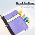 thumbnail image 6 of BAZIC Morandi Edition 3-Ring Pencil Pouch, School Student Office, Assorted Color, 4-Pack, 6 of 7