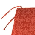 thumbnail image 4 of Jordan Manufacturing 36" x 16" Persimmon Red Medallion Rectangular Outdoor Settee Swing Bench Cushion with Ties, 4 of 9
