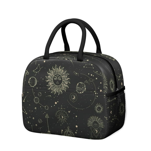 Lunch Bag Lunch Box for Women Reusable Insulated Lunch Bags,Water-Resistant Gothic Cooler Lunch Tote Bag, Large Capacity for Work Travel Picnic