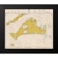 thumbnail image 2 of NOAA Historical Map and Chart Collection 23x20 Black Modern Framed Museum Art Print Titled - Nautical Chart - Marthas Vineyard ca. 1975 - Sepia Tinted, 2 of 5