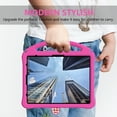 thumbnail image 4 of ELEHOLD Rugged Case for iPad Air 13 inch 2024,iPad Pro 13 inch 2024,iPad Pro 12.9 inch (2022/2021/2020/2018),Kids Friendly EVA Protective Kickstand Handle Grip Shockproof Anti-Scratch Case,Rose, 4 of 7