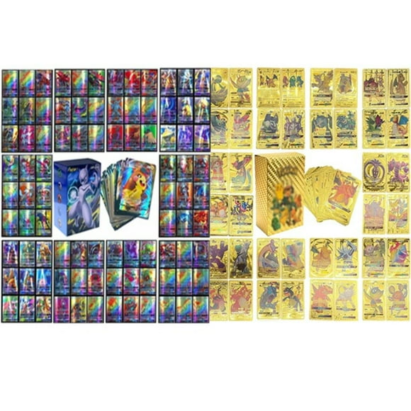 J&G 110pcs Masters Deck Box Shiny Foil Cards & 100 Pcs Rainbow Rare Cards TCG Deck Box Cards