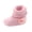 Pink, variant on Newborn Baby Girl Flower Warm Snow Boots Shoes Toddler Soft Sole Booties