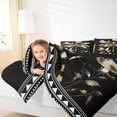 thumbnail image 4 of jejeloiu Wild Animal Dragonfly Queen Comforter Set,Retro Rustic Leaves Bedding Comforter Set For Girls Kids Reversible 3-Piece, 4 of 8