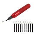 thumbnail image 2 of Rb3000 Outil d'Ébavurage avec 10Pcs Bk3010 Hss Poignée de Stockage Conception Rouge, 2 of 9