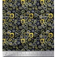 thumbnail image 1 of Soimoi Moss Georgette Fabric Geometric Small Print Fabric by The Yard 42 Inch Wide, 1 of 1