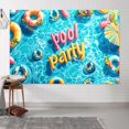 thumbnail image 3 of 8 x 6 ft Summer Banner Pool Party Decorations Swimming Pool Party Party Decorations for Kids Beach Themed Birthday Baby Shower Party Supplies for Summer Holiday Indoor Outdoor, 3 of 5