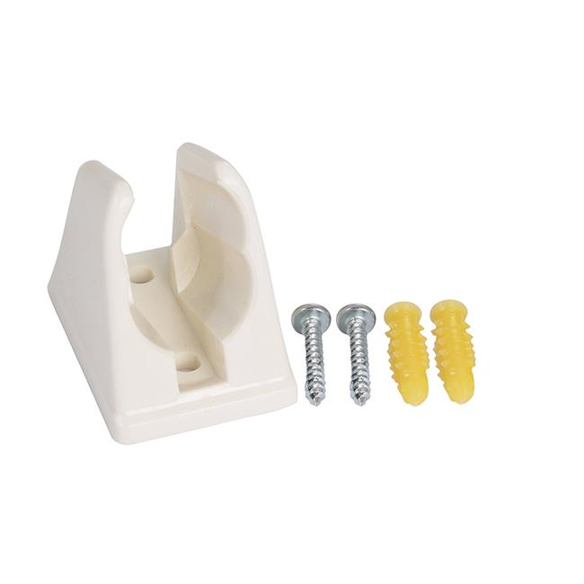 Shower Wall Mount Bracket, White