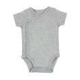 thumbnail image 3 of XAOWF Baby Boys Girls Bodysuit Solid Color Round Neck Soft Breathable Short Sleeve T-Shirt Romper Daily Wear Relaxed Fit Stylish Rompers 6-9 Months, 3 of 3