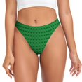thumbnail image 1 of Lsque String Sans Couture Imprimé Saint-Patrick Vert pour Femmes, String Invisible, Culottes Respirantes Confortables pour Femmes-Moyen, 1 of 6
