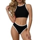 thumbnail image 2 of Traje de baño de una pieza para mujer Traje de baño de una pieza de color sólido para mujer Traje de baño de bikini de moda con cuello en V Traje de baño de moda de playa para mujer Trajes de baño de, 2 of 9