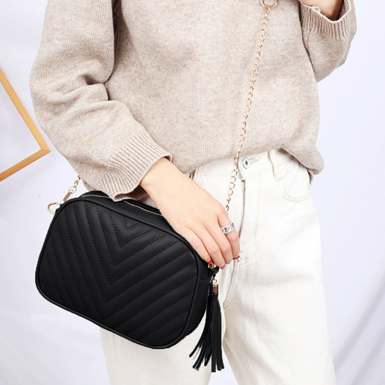 Crossbody bag, PU soft surface chain single shoulder bag