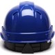thumbnail image 4 of Pyramex Safety Ridgeline Cap Style Hard Hat Ventilado Suspensión de trinquete de 4 puntos Azul Talla única, 4 of 5