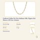 thumbnail image 2 of Cadena Collar De Oro Italiano 10k, Figaro 3x1 Hueca, 50 Cm, 4.4mm, 2 of 5