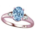 thumbnail image 3 of Star K � Oval 8x6 Simulated Aquamarine Love Promise Ring, 3 of 7