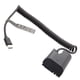thumbnail image 4 of cable adaptador,Reemplazo de USB a batería ficticia LP E6 60Da,Cable adaptador de alimentación extensible Batería ficticia,Batería ficticia Tipo C Cable USB C Reemplazo R6 80D,Batería, 4 of 9
