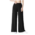 thumbnail image 7 of Wide Leg Pants Women Modal Cotton Soft Casual Lounge Comfy Stretch Sleepwear Workout Gym Yoga Pants with Pockets, 7 of 7