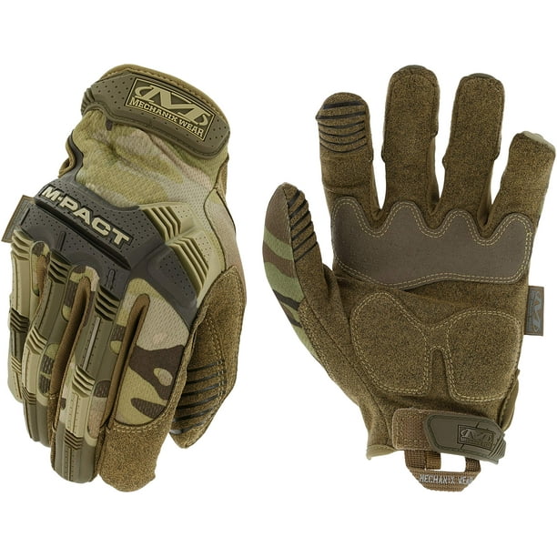Guantes tácticos Mechanix Wear M-Pact para hombre, camuflaje
