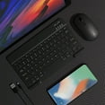 thumbnail image 2 of HAOANBluetooth Keyboard & Mouse Portable BT Wireless Keyboard & Mouse For Android Windows PC Tablet Pink, 2 of 5