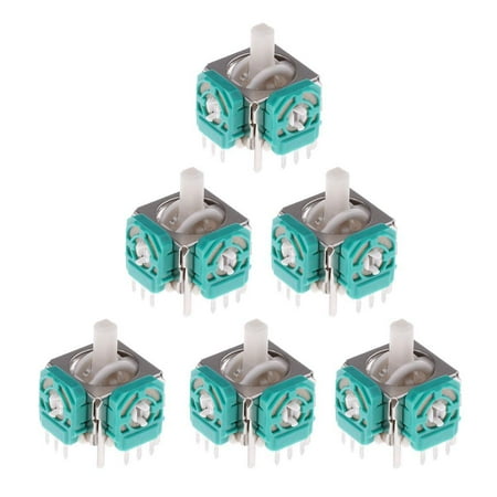 LeeQinersw 6Pcs Analog Stick Joystick For GameCube NGC Controller Video Game Accessories