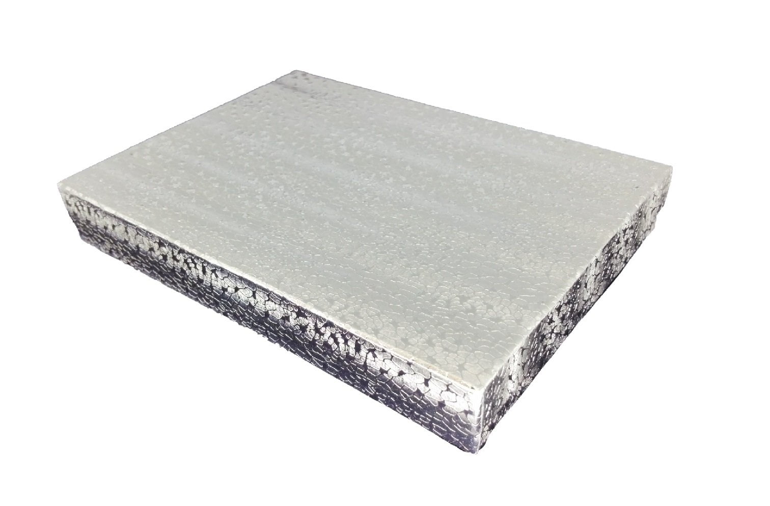 N'icePackaging - 100 Qty Silver Swirl Imported Cotton Filled Ring Jewelry Boxes - for Rings/Jewels/Small Earings & Keepsakes - 1 7/8" x 1 1/4" x 5/8"