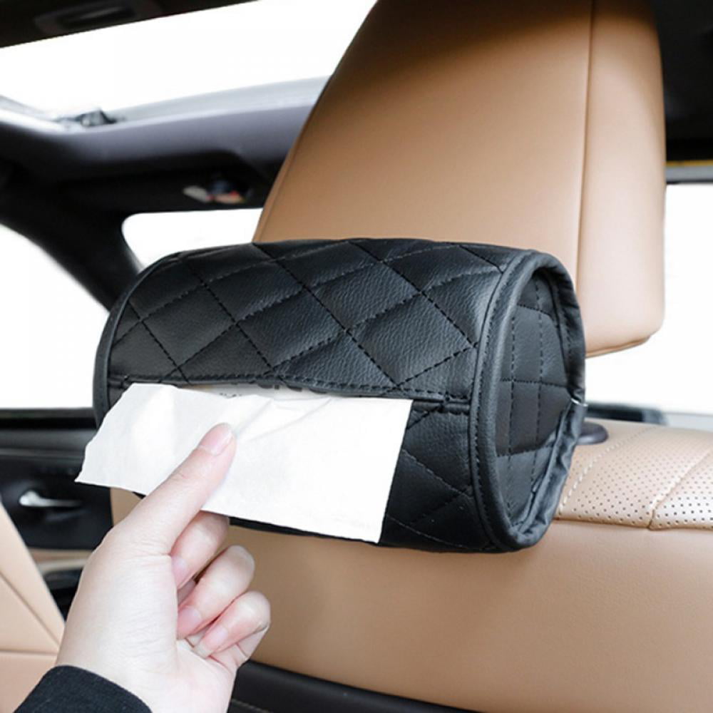 Details about   Tissue Storage Box Car Back Seat Napkin Holder Headrest Paper Cover Case Leather 