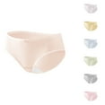 thumbnail image 3 of Rohuuque Cotton Underwear for Women Low Waisted Full Coverage Soft Comfort Cotton Hipster Moisture Wicking Bikini Underwear Yellow, 3 of 3