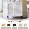 thumbnail image 7 of Aitjunz Mid-Century TV Stand, 31" W Modern TV Stand with Storage and Arched Doors, Entertainment Center w/ Adujustable Shelf for Living Room, 7 of 7