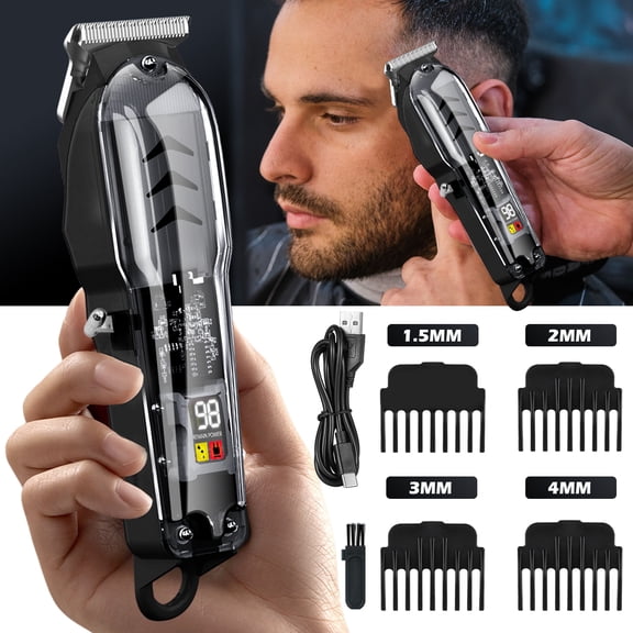 Venoro Professional Men's Cordless Hair Trimmer for Salon Home Hair Cutting Grooming