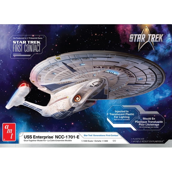 Star Trek U.S.S. Enterprise NCC1701E (Translucent) AMT Model Kit