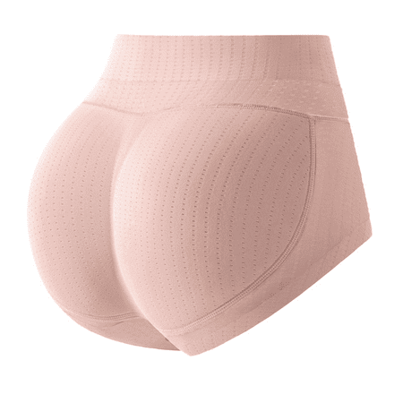 Fulorrnie Underwear for Women Breathable Cheeky Tummy Control Seamless Panty Cute High Waist Elastic Comfort Panties  Pink  M