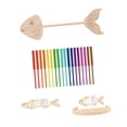 thumbnail image 3 of Juguete de clasificación de espinas de pescado, juguete educativo temprano, juguete de madera para aprender a clasificar por colores. L, 3 of 9