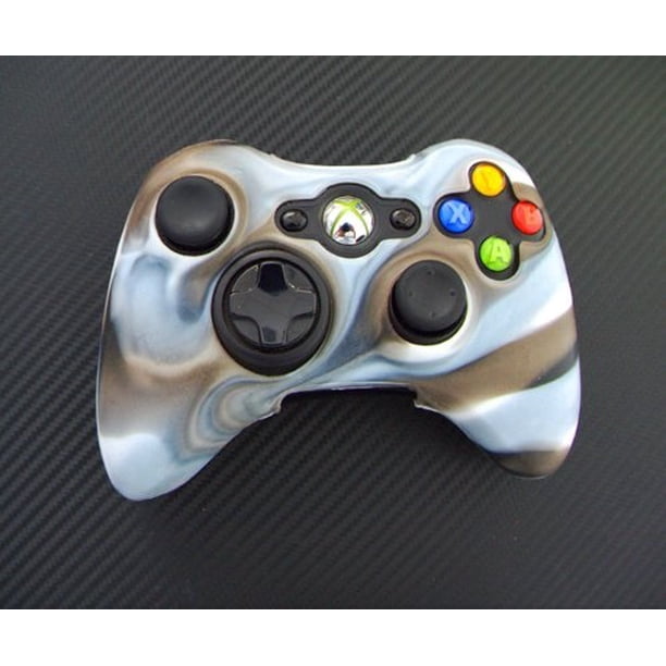 One Piece 1x For Xbox 360 Remote Controller Silicon Protective Skin Case Cover Grey White Color Walmart Com Walmart Com